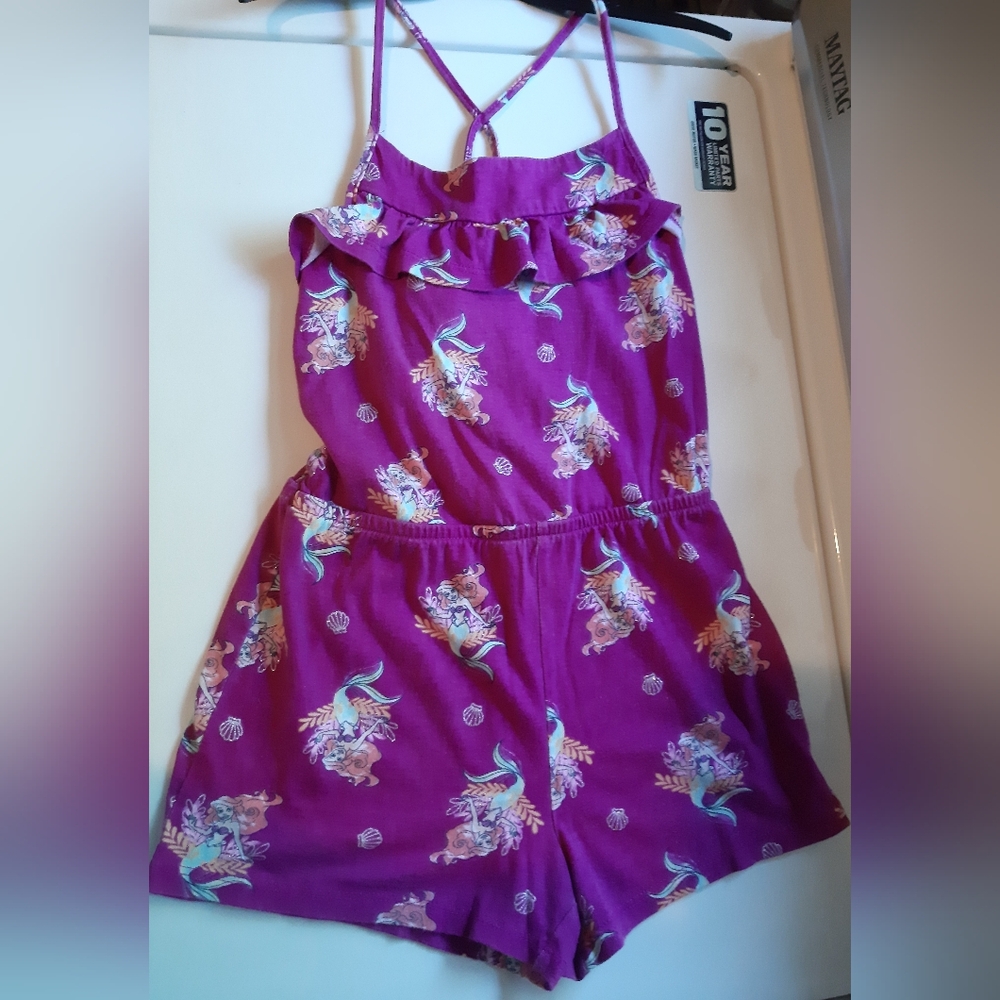 Girls Jumping Bean Ariel Print Romper/Sz 6x